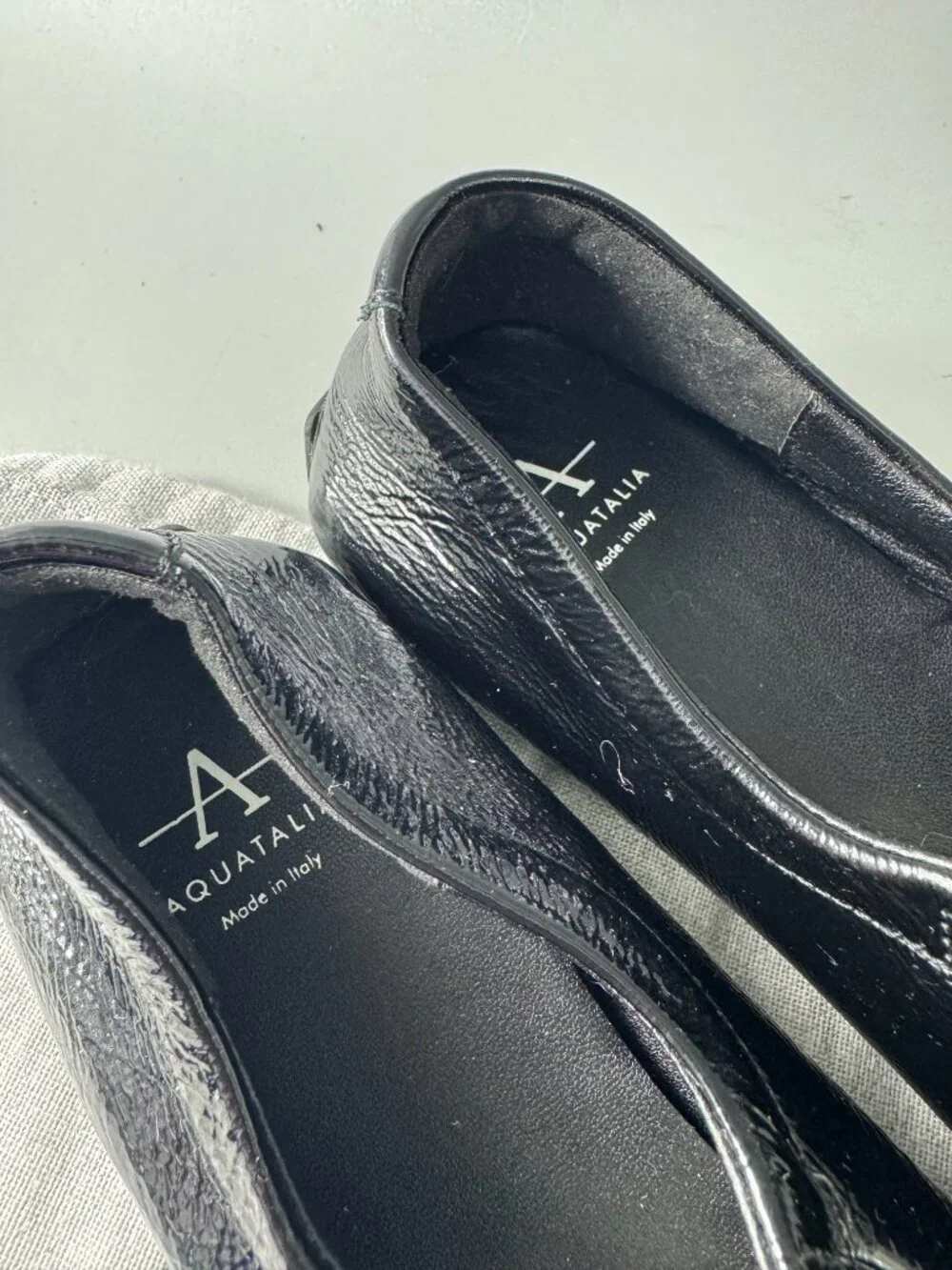 NWOT Aquatalia Black Patent Mary Jane, Size 6 1/2